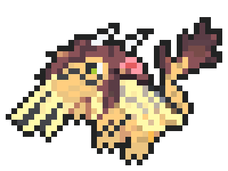 animated pixel sprite of my sona, Dazzle the Dragon!